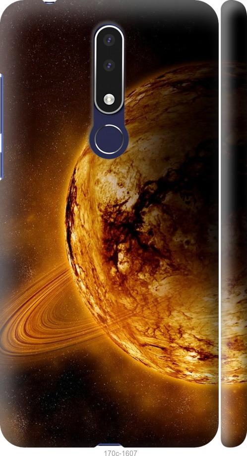 

Чехол на Nokia 3.1 Plus Жёлтый Сатурн