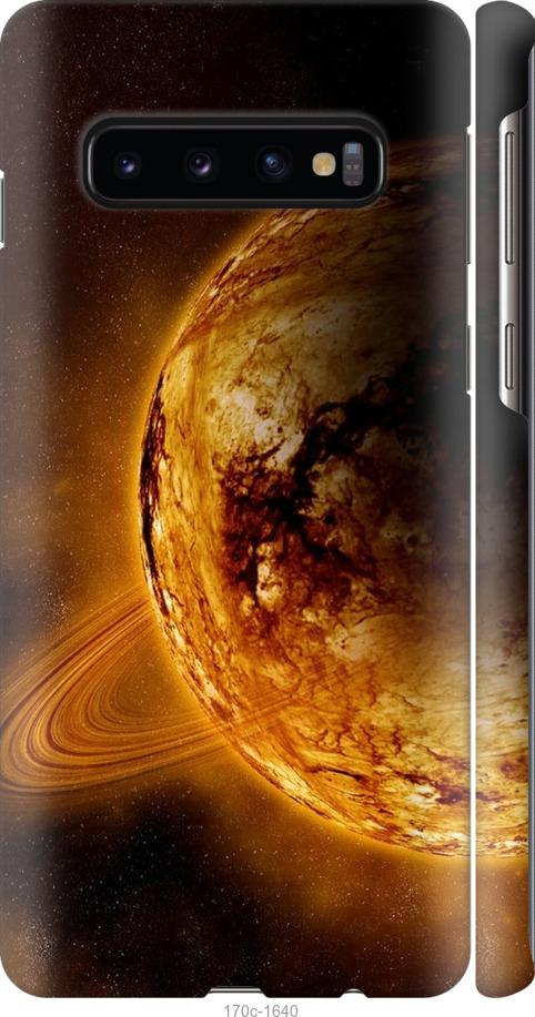Чохол на Samsung Galaxy S10 Жовтий Сатурн