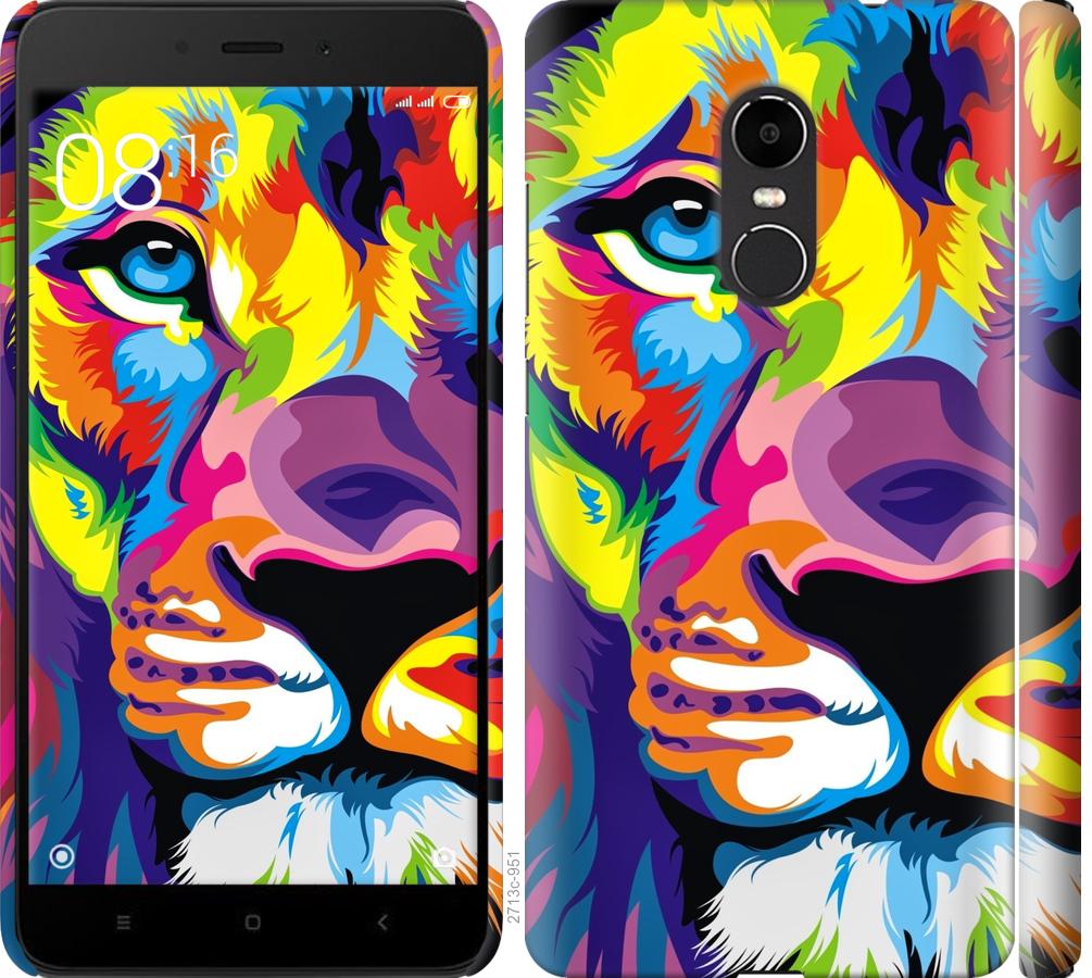 

Чохол на Xiaomi Redmi Note 4X Різнобарвний лев