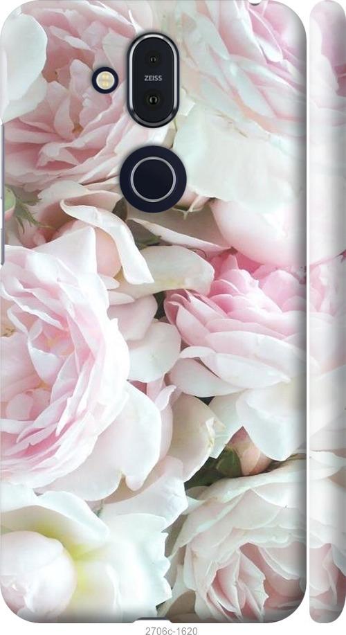 

Чехол на Nokia 8.1 Пионы v2