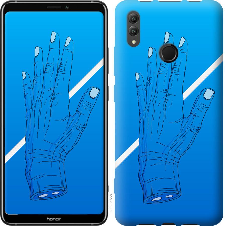 

Чехол на Huawei Honor Note 10 Синий, Рука, Линия, Градиент, Зомби, Глубина