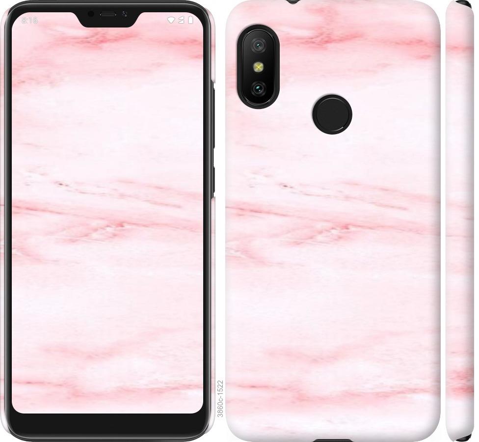 

Чехол на Xiaomi Mi A2 Lite розовый мрамор