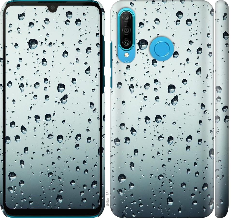

Чехол на Huawei P30 Lite Стекло в каплях