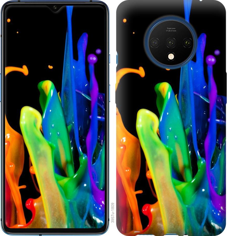 

Чохол на OnePlus 7T бризки фарби