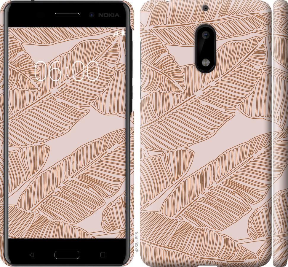 

Чехол на Nokia 6 Листья банана