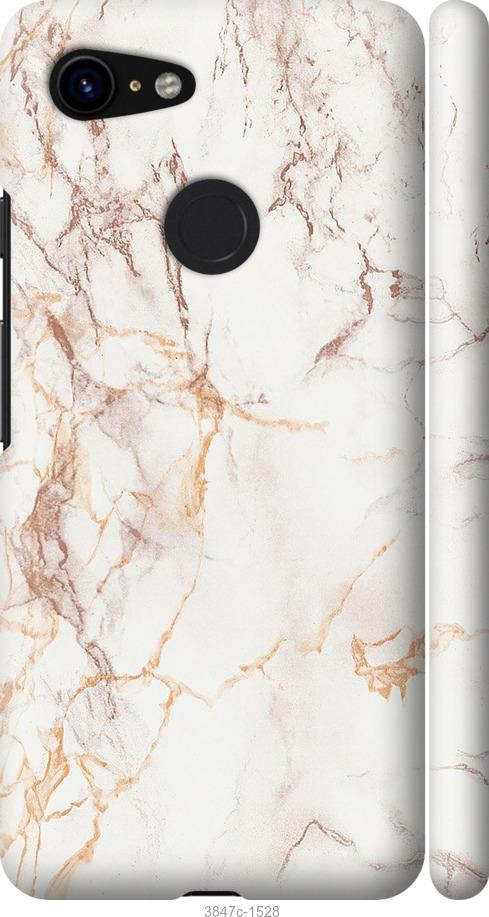 

Чехол на Google Pixel 3 Белый мрамор