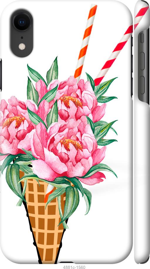 

Чохол на iPhone XR Морозиво-піони