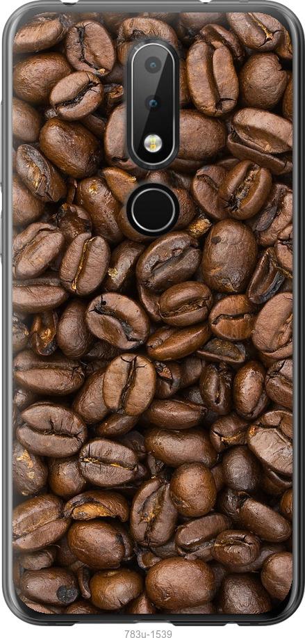 

Чехол на Nokia 6.1 Plus Зёрна кофе
