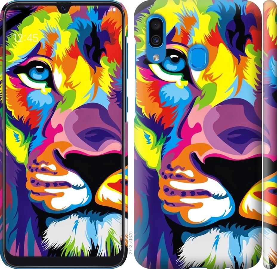 

Чохол на Samsung Galaxy A30 2019 A305F Різнобарвний лев