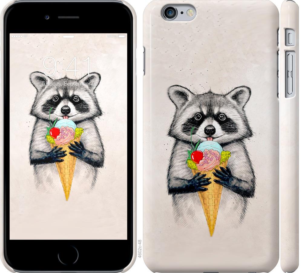 

Чохол на iPhone 6s Plus Єнот з морозивом