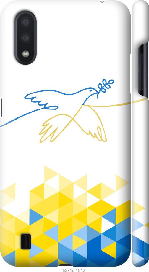 Чехол на Samsung Galaxy A01 A015F Птица мира