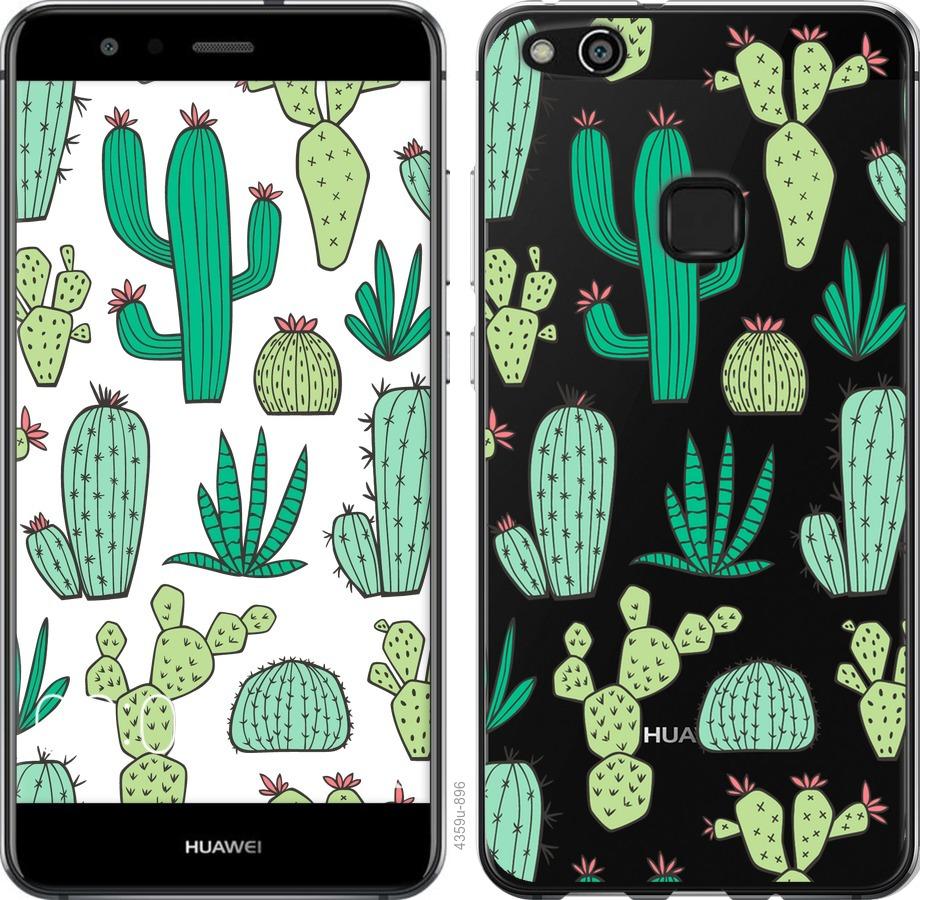 

Чехол на Huawei P10 Lite кактусы 2