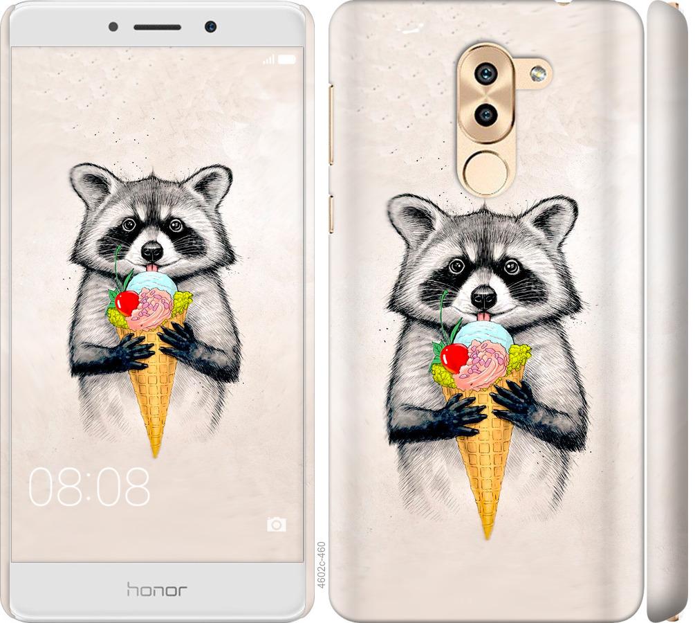 

Чохол на Huawei Mate 9 Lite Єнот з морозивом