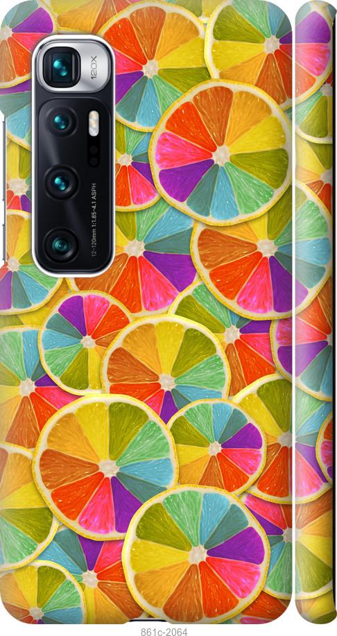 Чохол на Xiaomi Mi 10 Ultra Різнокольорові часточки лимона