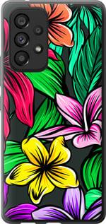 Чехол на Samsung Galaxy A53 A536E Тропические цветы 1