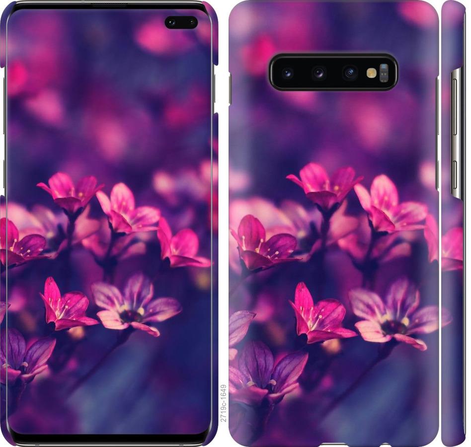 

Чохол на Samsung Galaxy S10 Plus Пурпурні квіти