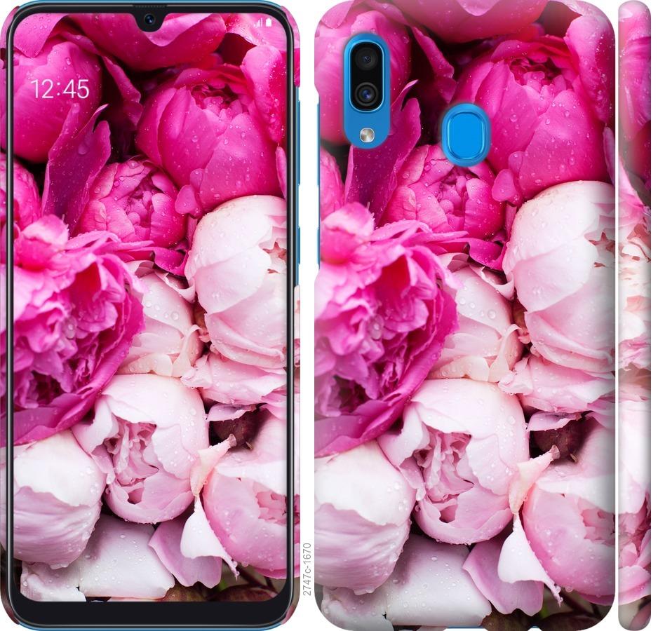 

Чохол на Samsung Galaxy A30 2019 A305F Рожеві півонії