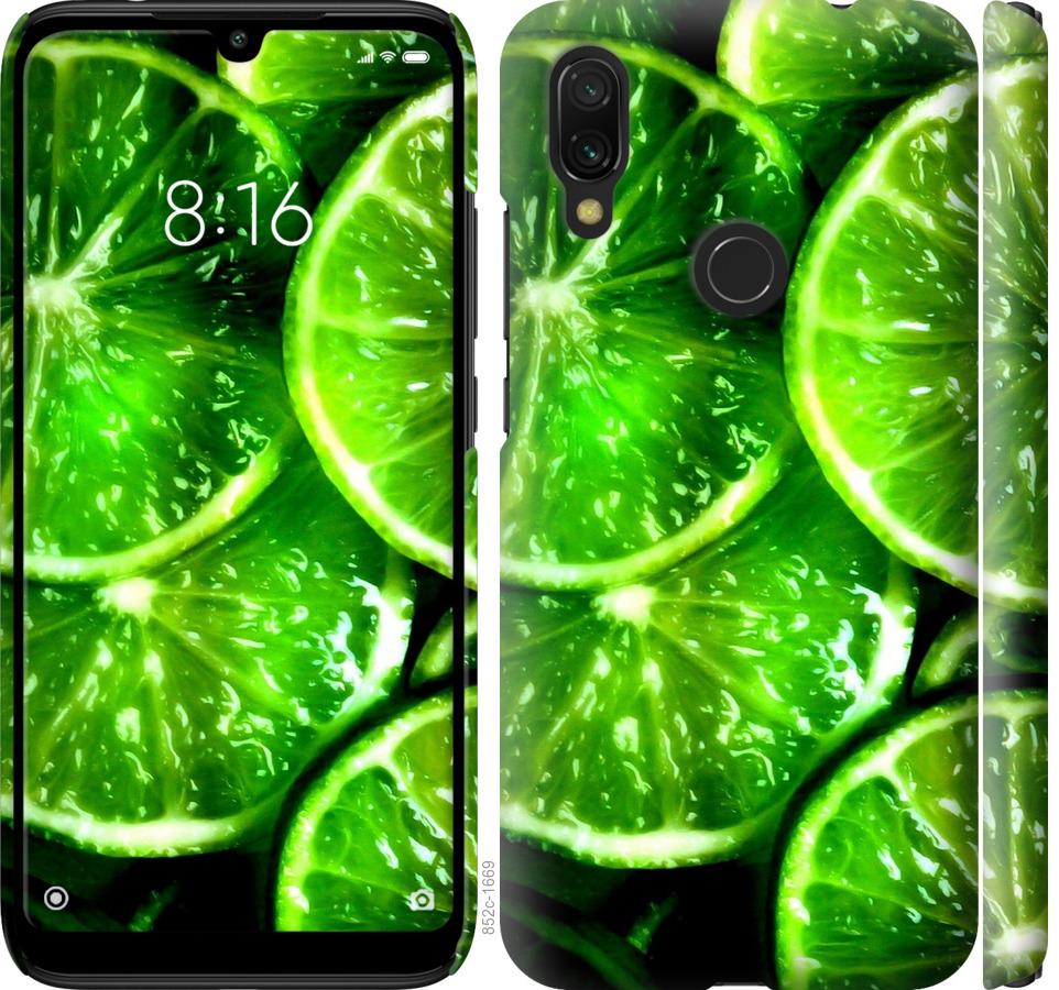 Чохол на Xiaomi Redmi 7 Зелені часточки лимона