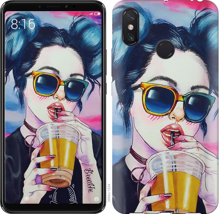 

Чехол на Xiaomi Redmi Note 8 Арт-девушка в очках