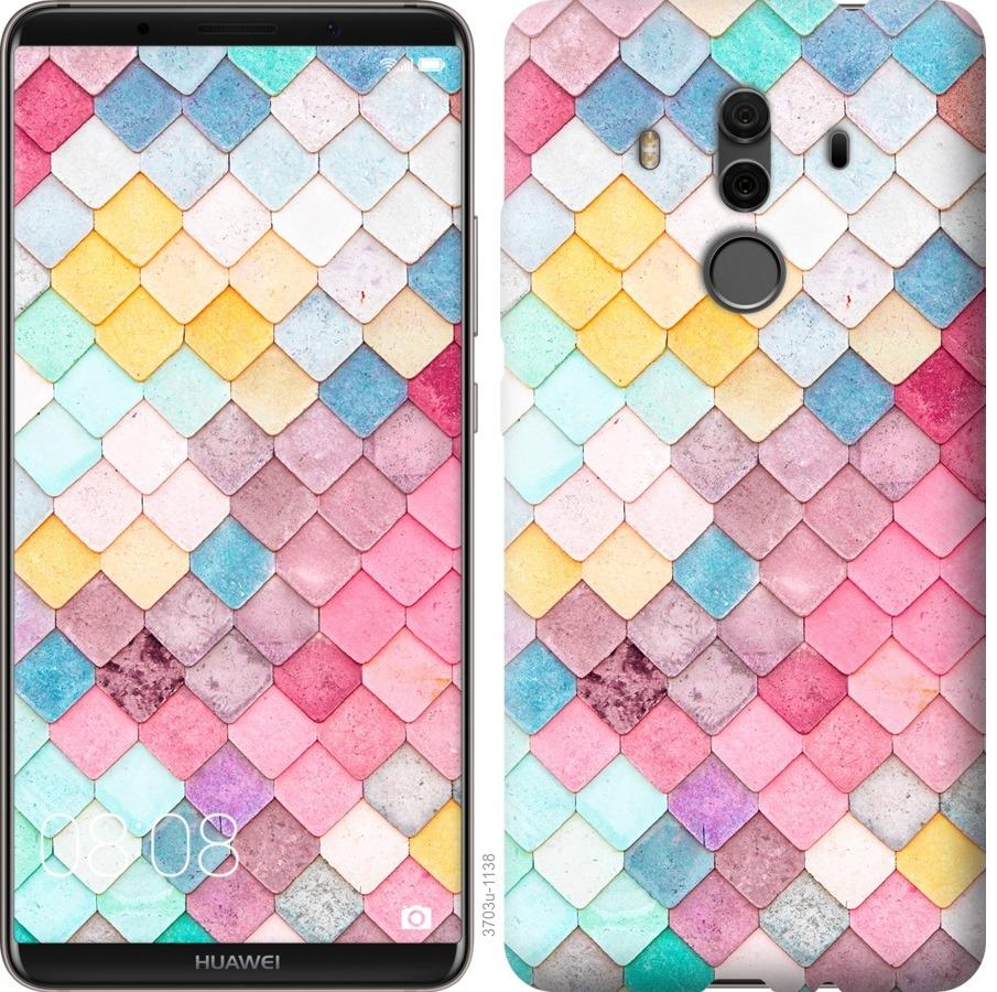 

Чехол на Huawei Mate 10 Pro Красочная черепица