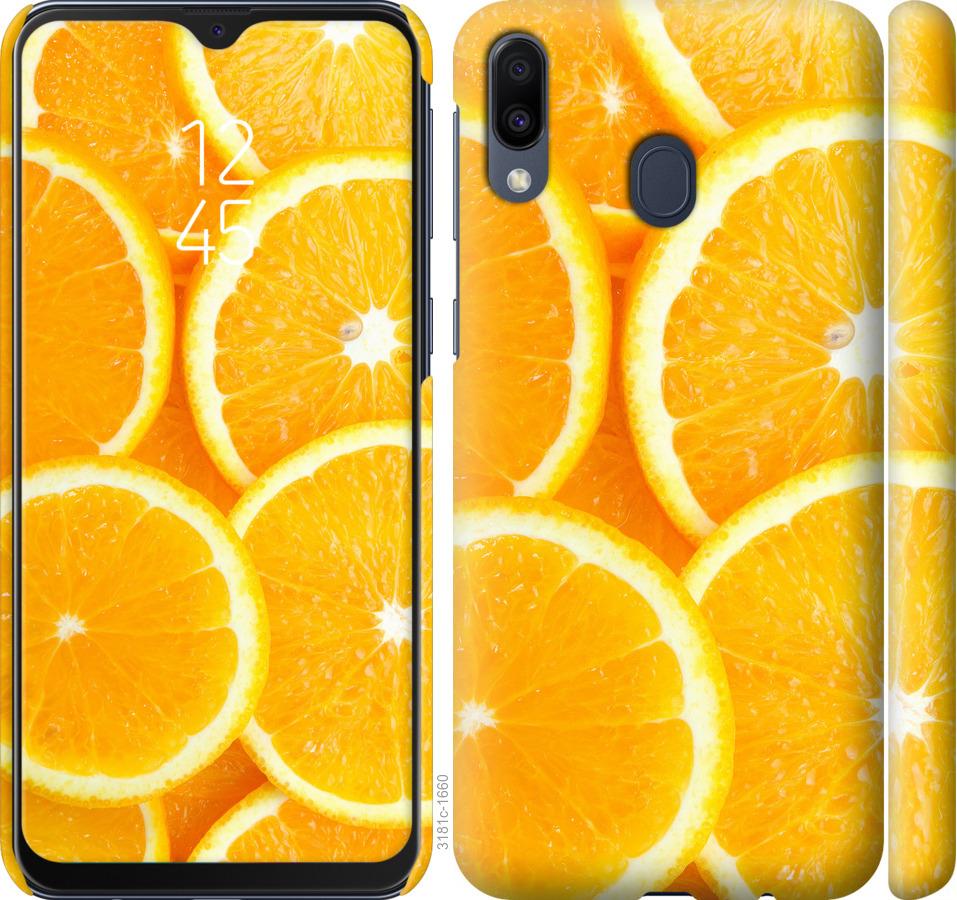 

Чохол на Samsung Galaxy M20 часточки апельсина