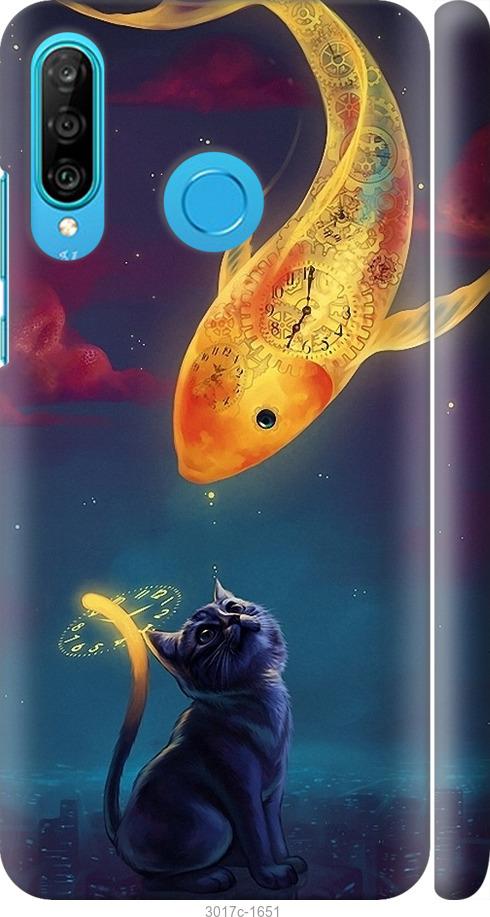 

Чехол на Huawei P30 Lite Кошкин сон