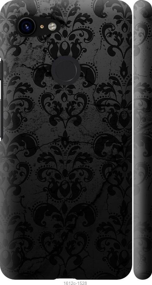 

Чехол на Google Pixel 3 узор черный