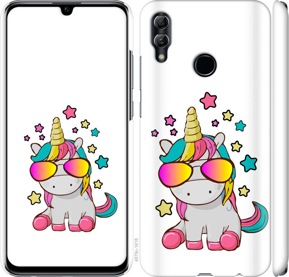 

Чехол на Huawei Honor 10 Lite Единорог в очках