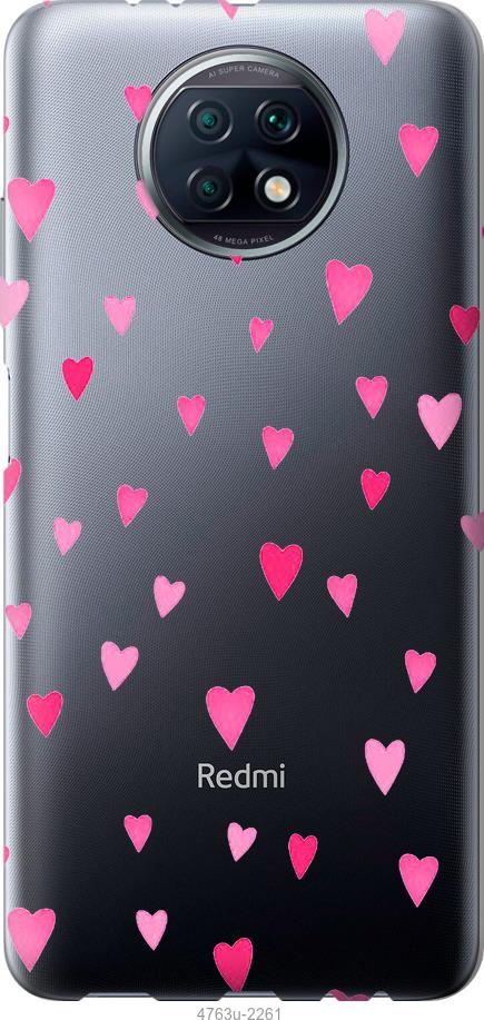 Чехол на Xiaomi Redmi Note 9T Сердечки 2