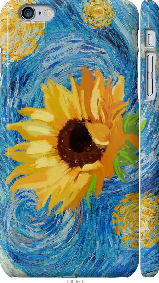 

Чохол на iPhone 6s Plus Квіти жовто-блакитні