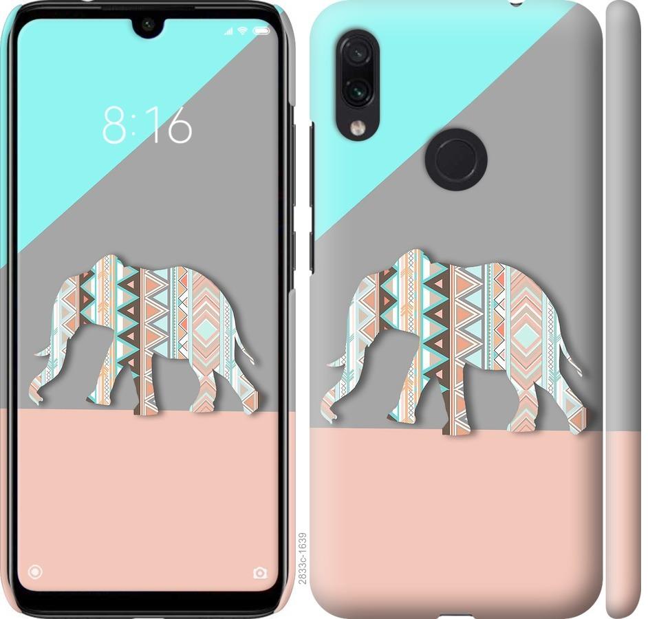 

Чохол на Xiaomi Redmi Note 7 Візерунчастий слон