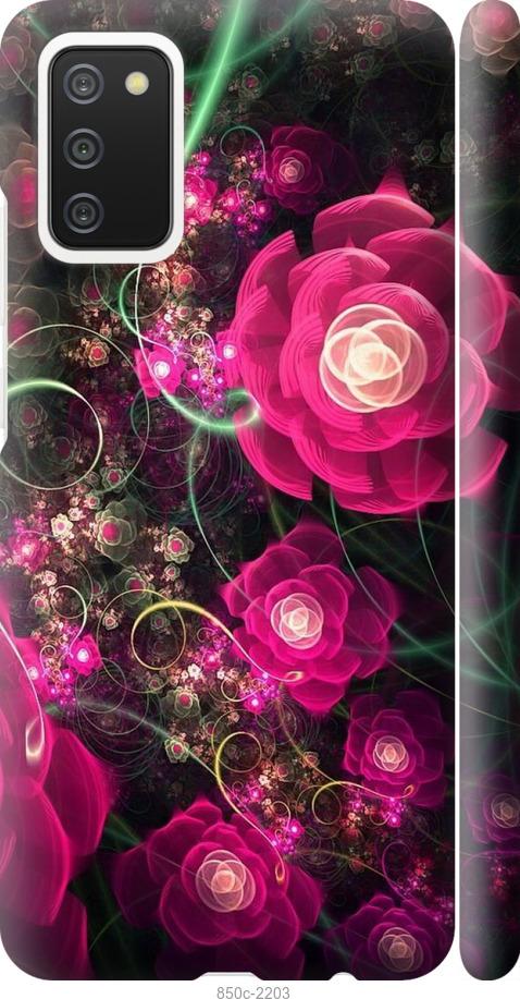Чехол на Samsung Galaxy A02s A025F Абстрактные цветы 3