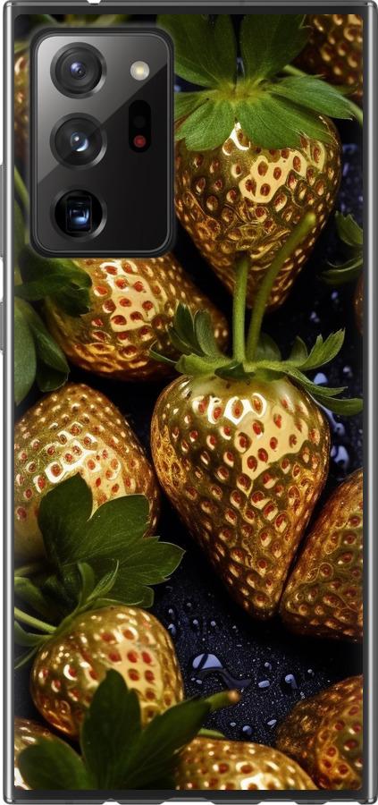 

Чехол на Samsung Galaxy Note 20 Ultra Золотая клубника