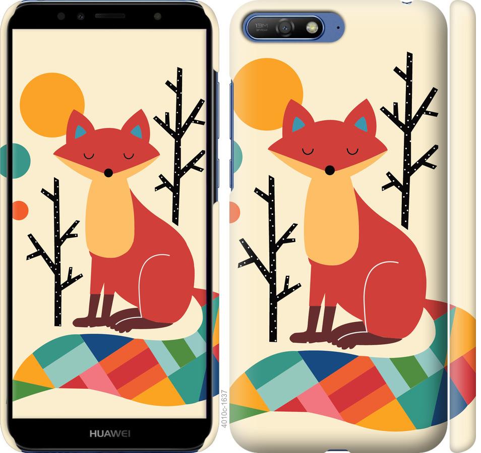 

Чехол на Huawei Y6 2018 Rainbow fox