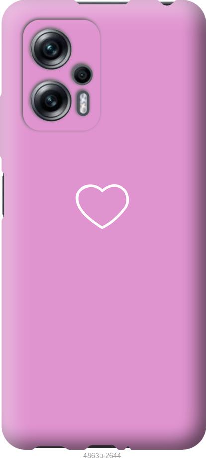 Чехол на Xiaomi Redmi Note 11T Pro Сердце 2
