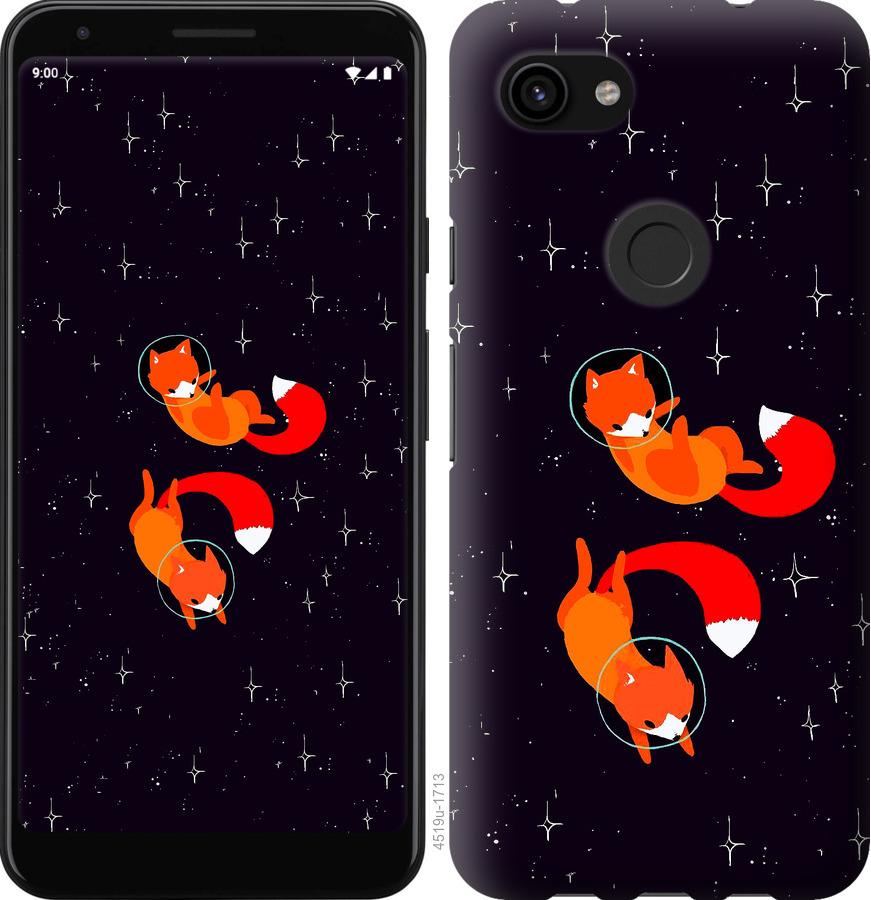 

Чохол на Google Pixel 3a XL Лисиці в космосі