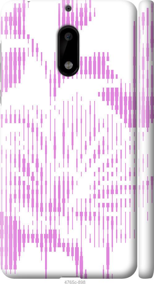 

Чехол на Nokia 6 Розовый бутон. Цветок. Pink Flower Bloom