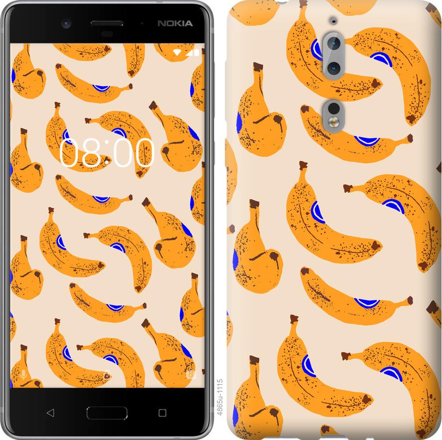 

Чехол на Nokia 8 Бананы 1