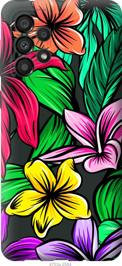 Чехол на Samsung Galaxy A33 5G A336B Тропические цветы 1