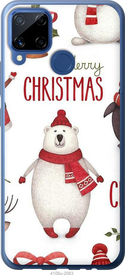 

Чехол на Realme C15 Merry Christmas