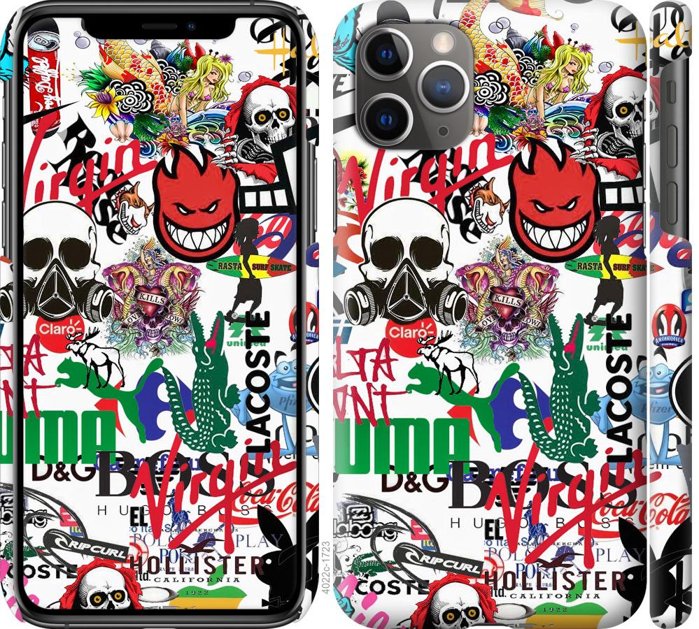 

Чохол на iPhone 11 Pro Max Many different logos