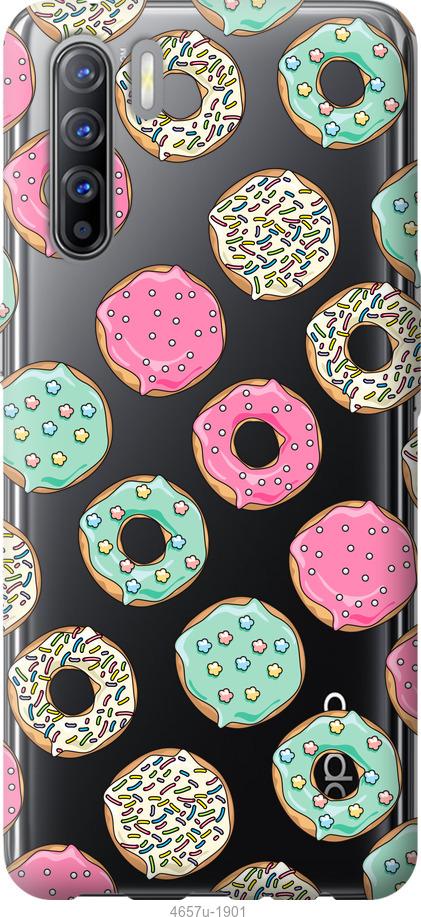 

Чехол на Oppo Reno 3 Пончики 1