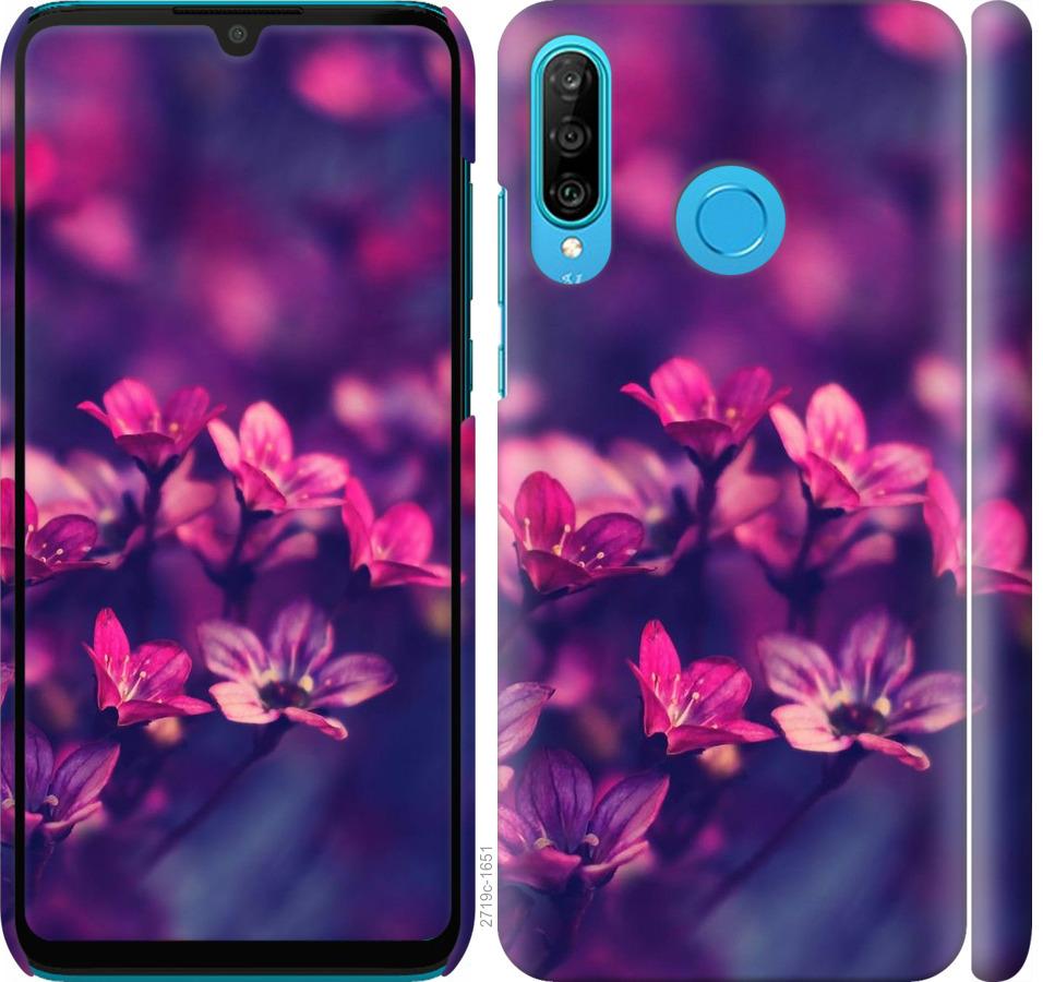

Чохол на Huawei P30 Lite Пурпурні квіти