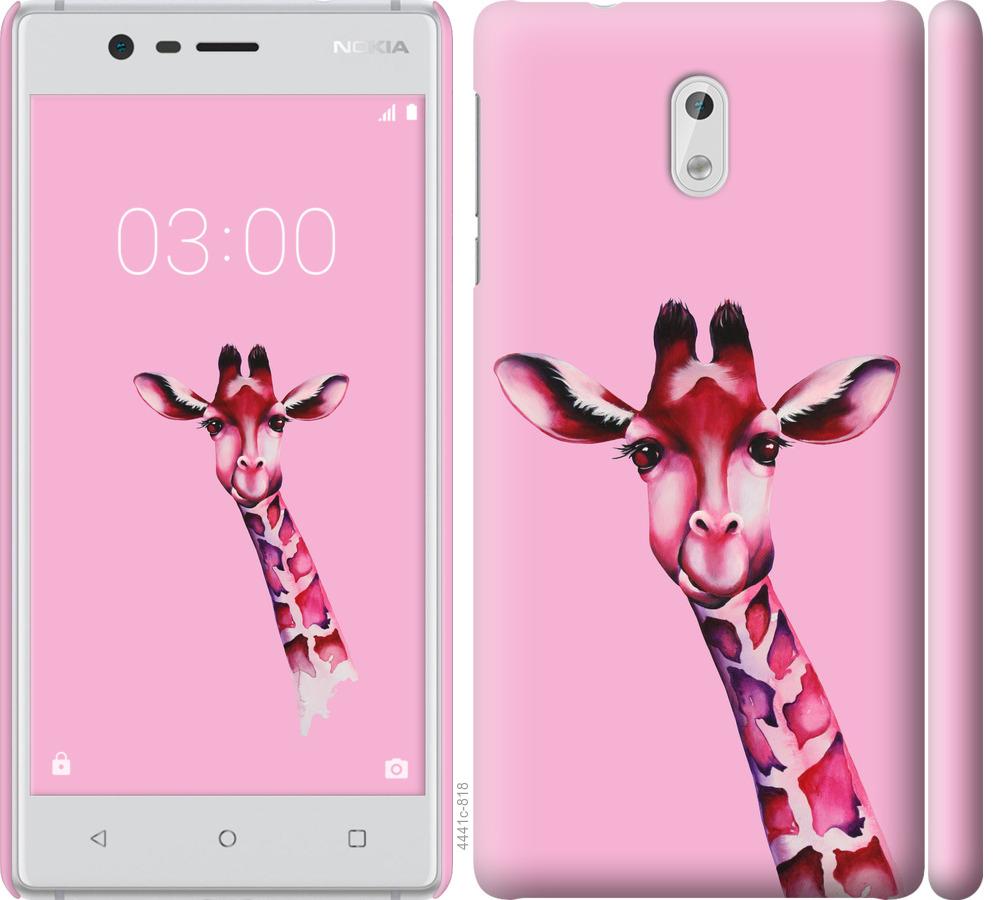 

Чохол на Nokia 3 Рожева жирафа