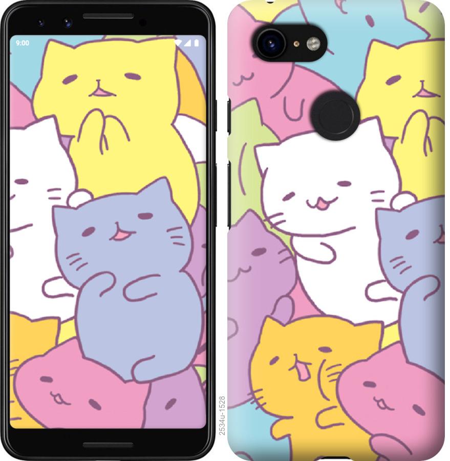 

Чехол на Google Pixel 3 Котики