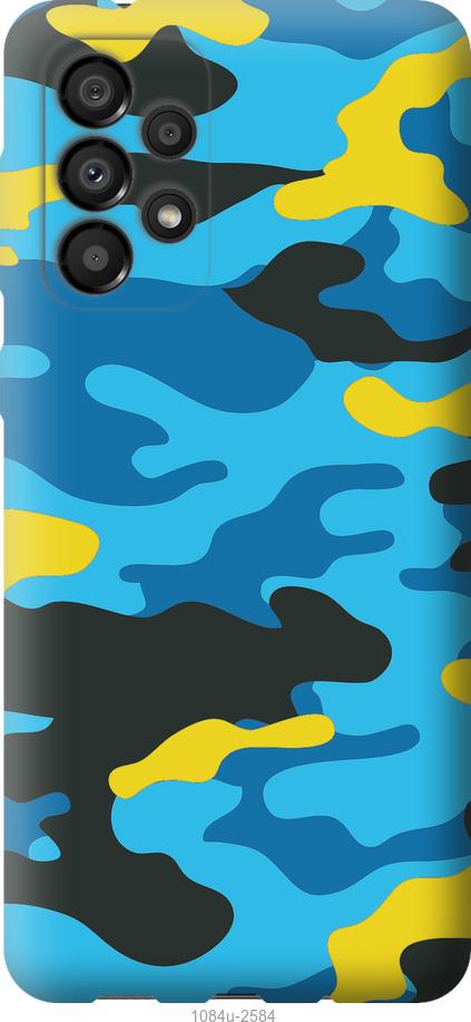 Чохол на Samsung Galaxy A33 5G A336B Жовто-блакитний камуфляж