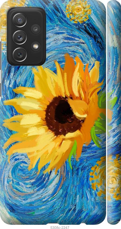 

Чохол на Samsung Galaxy A72 A725F Квіти жовто-блакитні