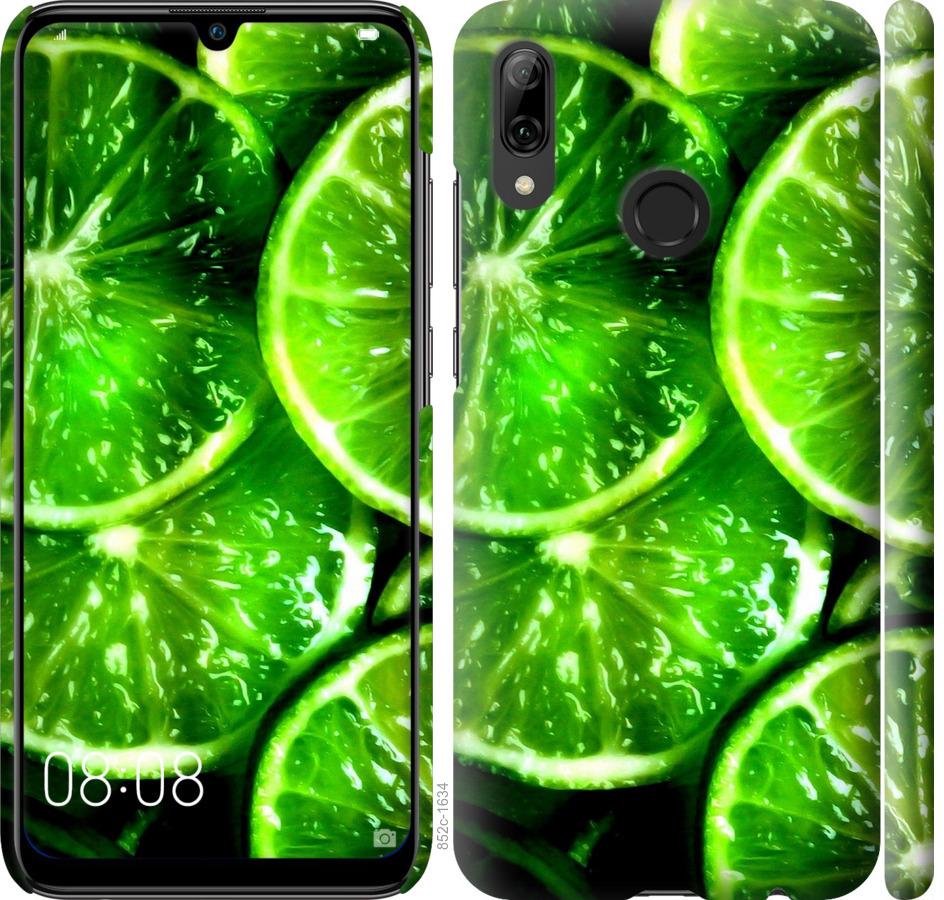 Чехол на Huawei P Smart 2019 Зелёные дольки лимона