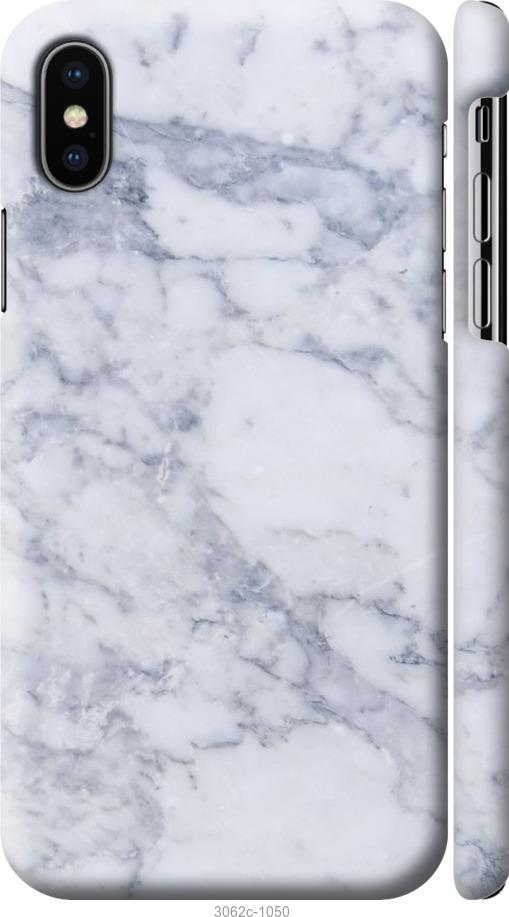

Чохол на iPhone XS Блакитний мармур