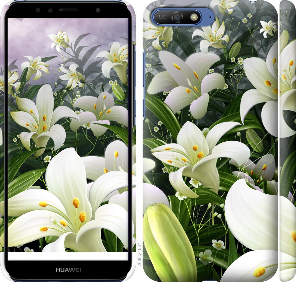 

Чохол на Huawei Y6 2018 білі лілії
